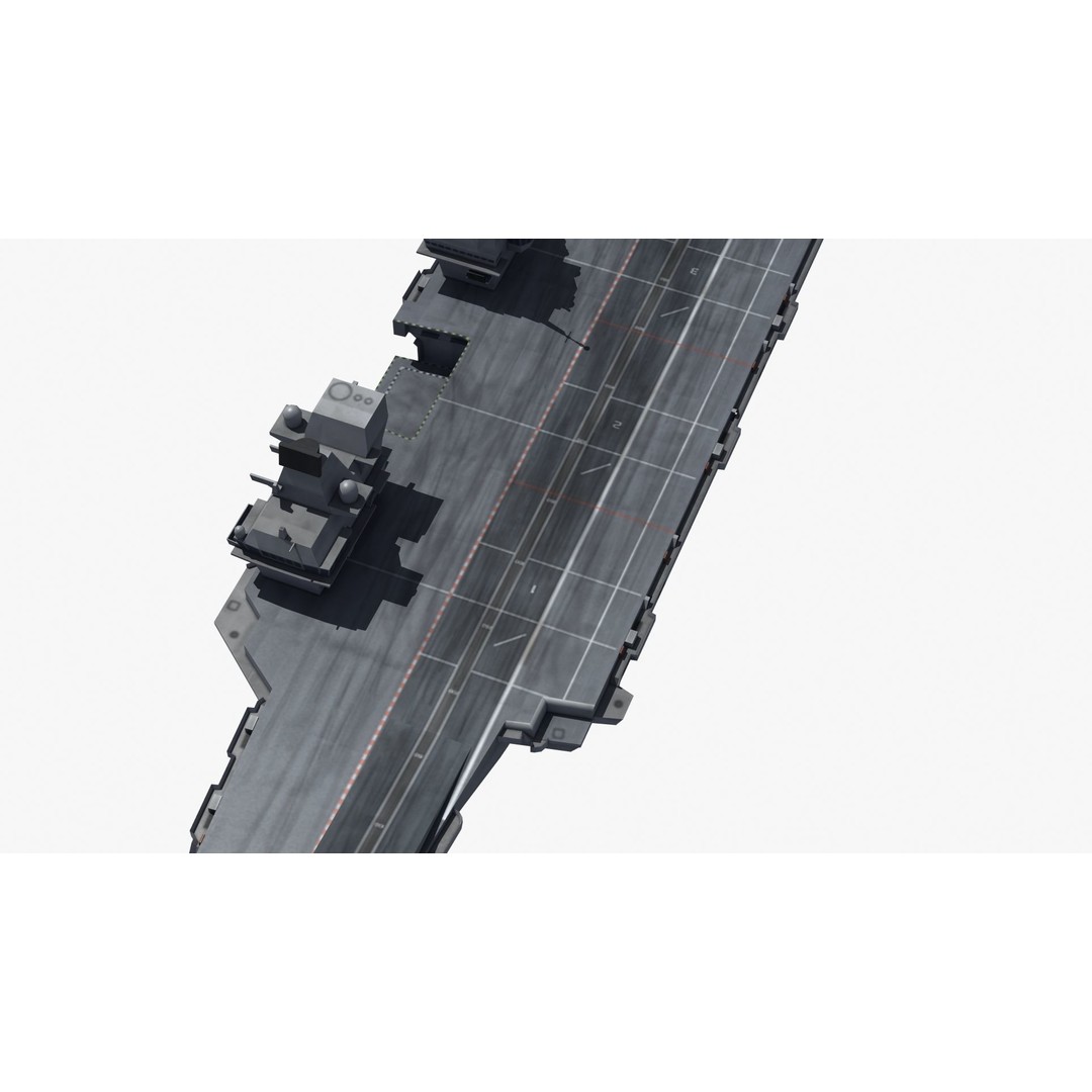 Queen Elizabeth Class Carrier 3D Model – Military Watercraft, FBX, PBR - View 26