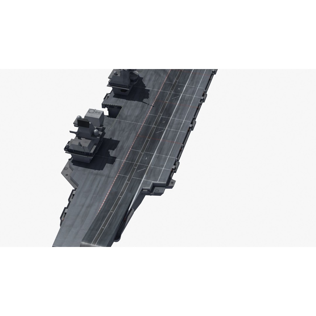 Queen Elizabeth Class Carrier 3D Model – Military Watercraft, FBX, PBR - View 28