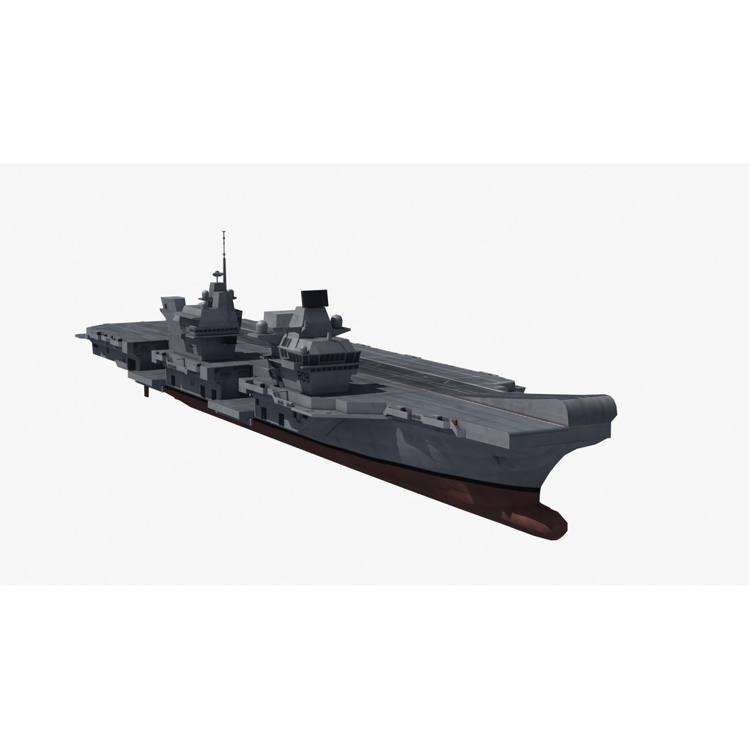 Queen Elizabeth Class Carrier 3D Model – Military Watercraft, FBX, PBR - View 33