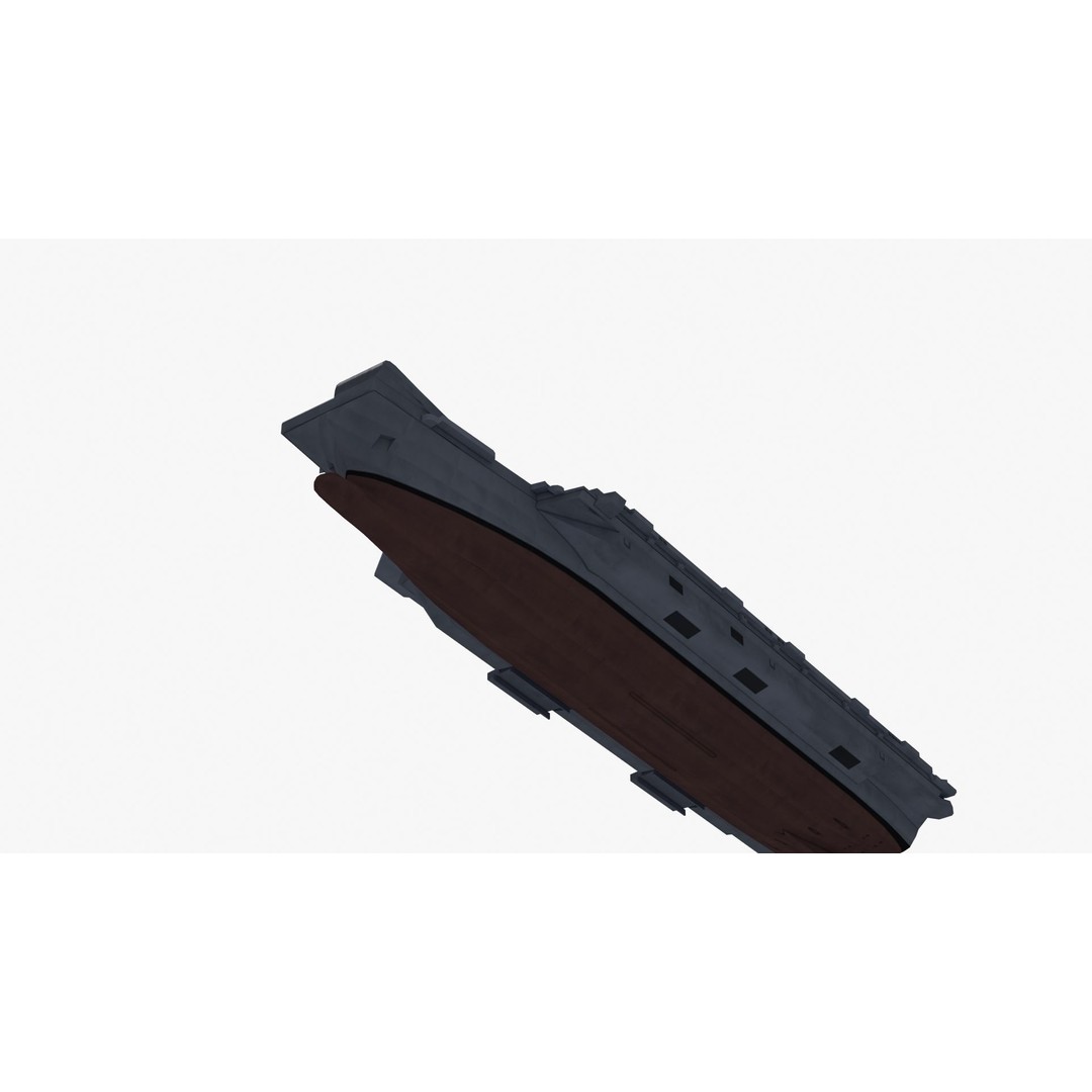 Queen Elizabeth Class Carrier 3D Model – Military Watercraft, FBX, PBR - View 37