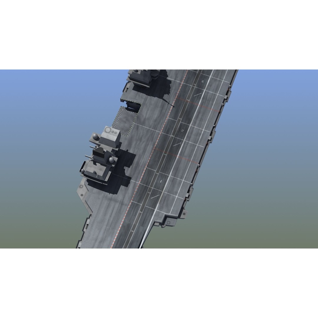 Queen Elizabeth Class Carrier 3D Model – Military Watercraft, FBX, PBR - View 4
