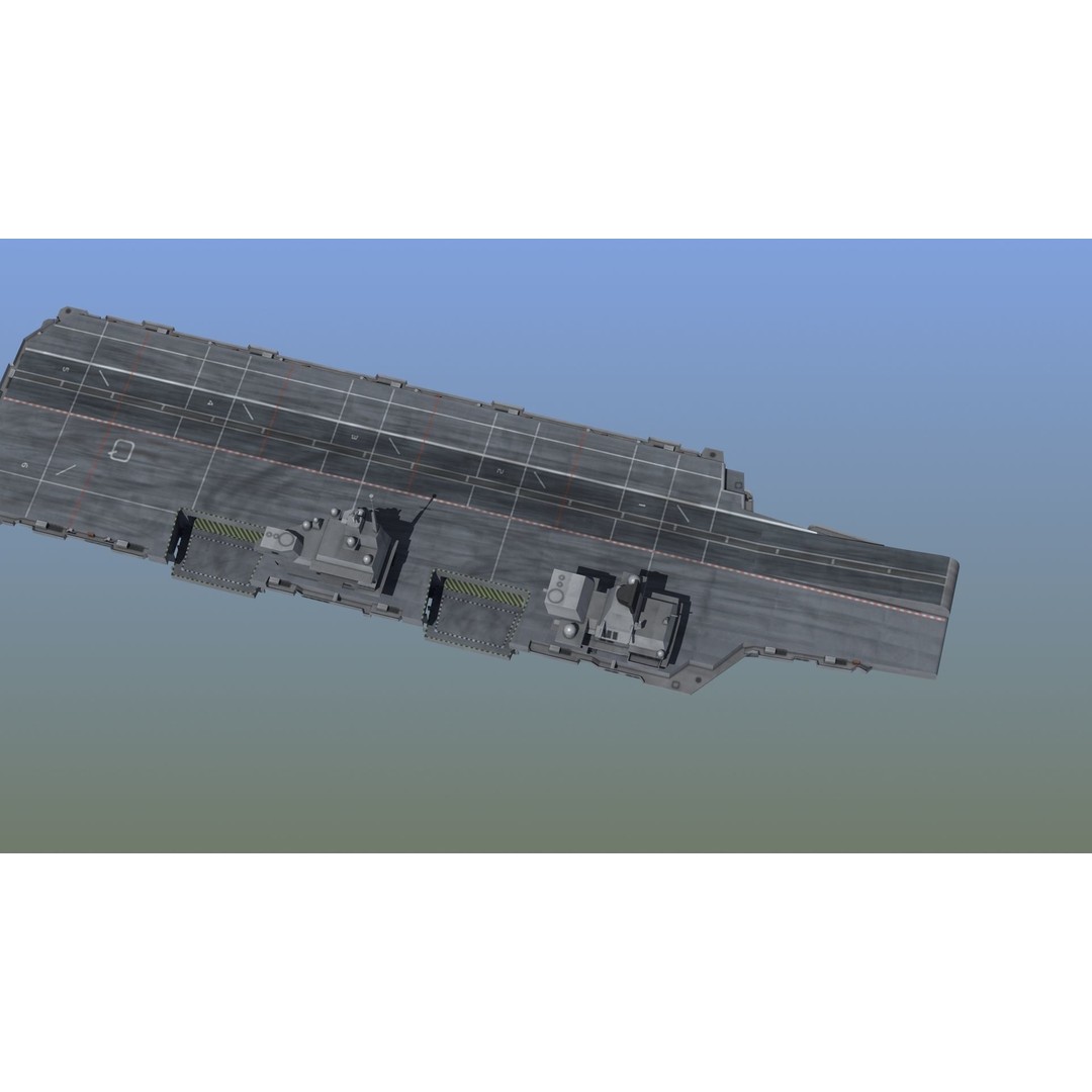 Queen Elizabeth Class Carrier 3D Model – Military Watercraft, FBX, PBR - View 5