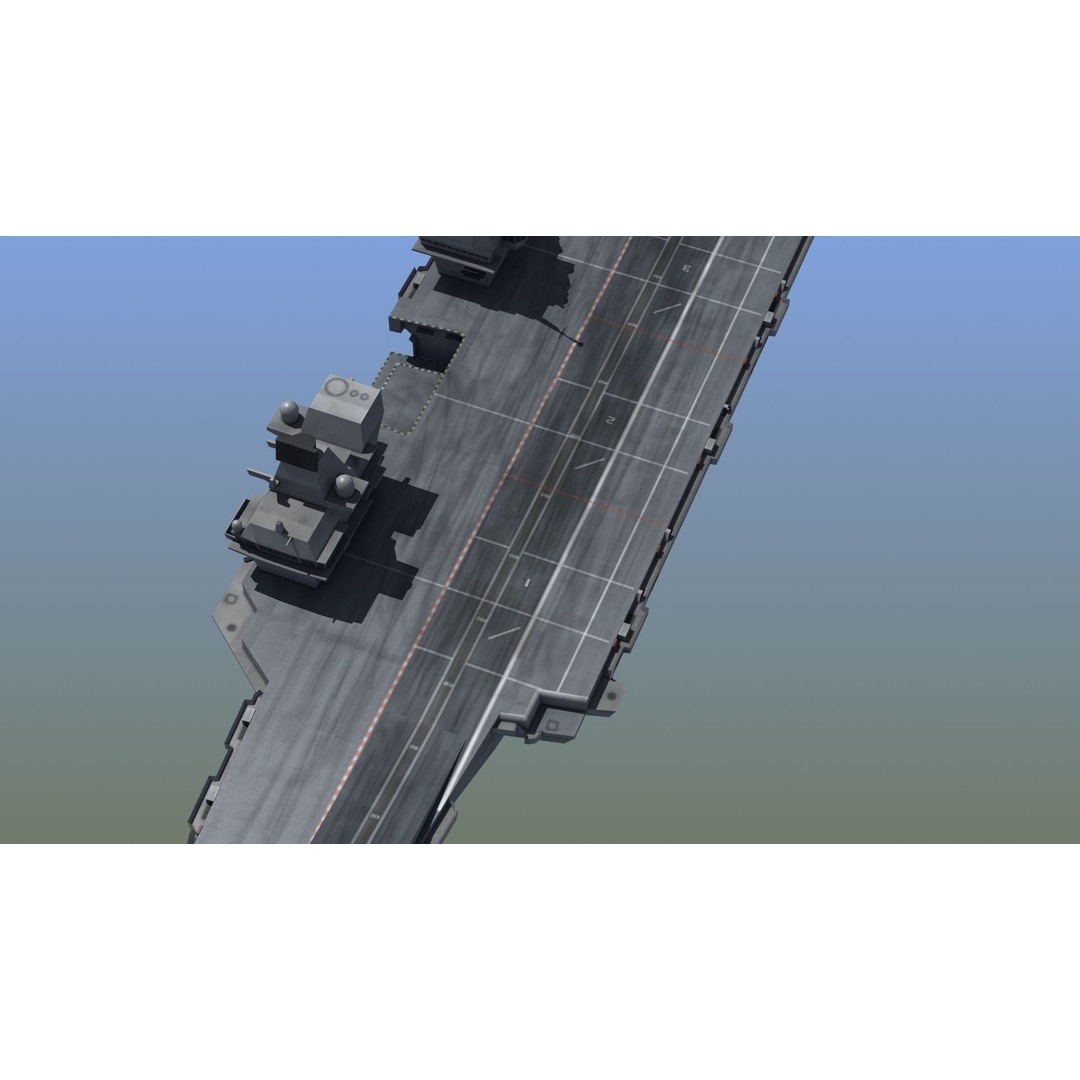 Queen Elizabeth Class Carrier 3D Model – Military Watercraft, FBX, PBR - View 6