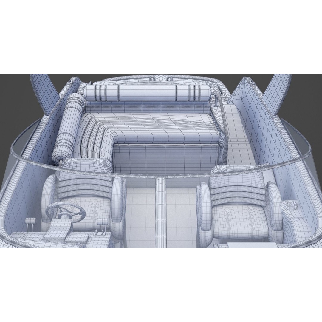 Motor Boat 3D Model – Photorealistic Watercraft for Animation