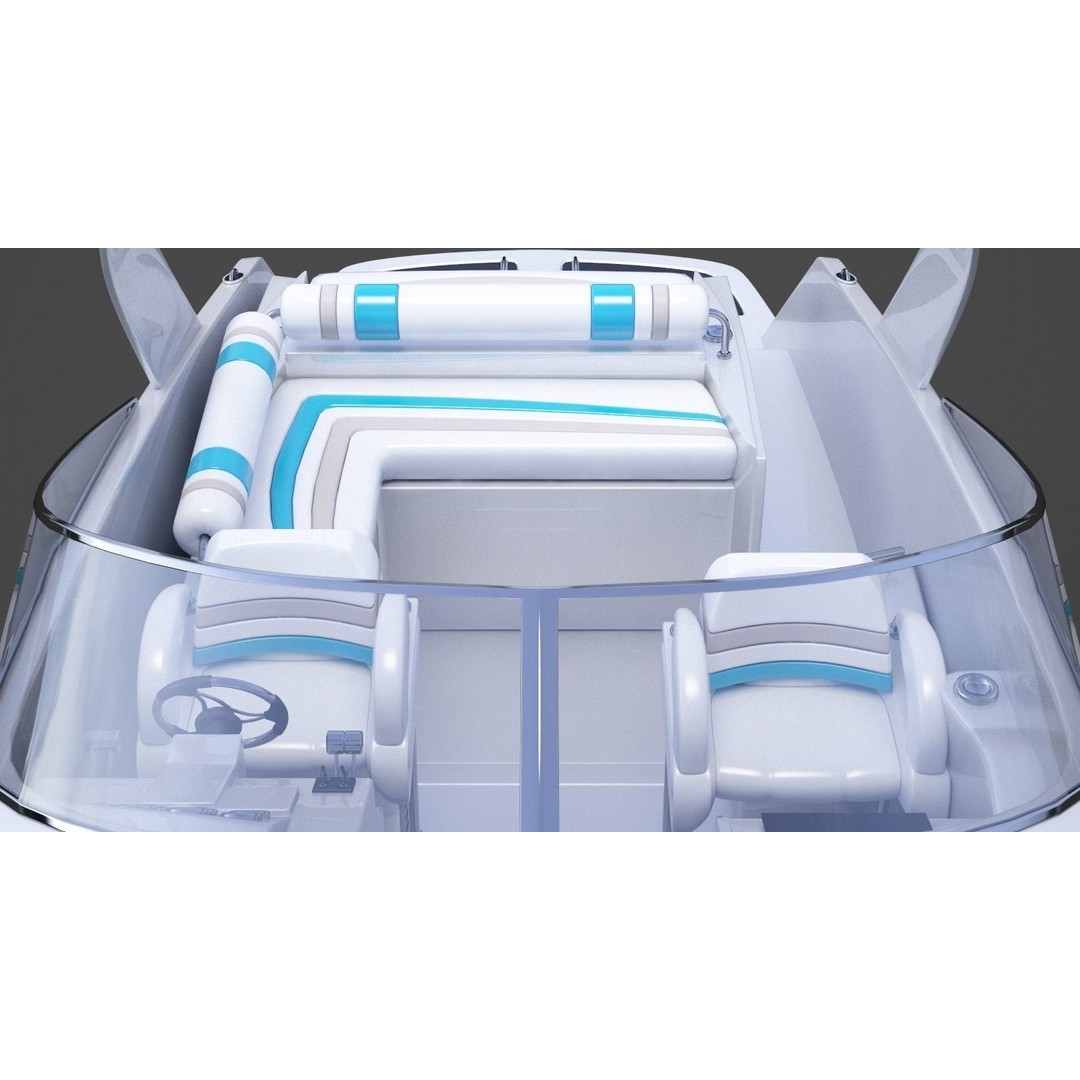 Motor Boat 3D Model – Photorealistic Watercraft for Animation - View 15
