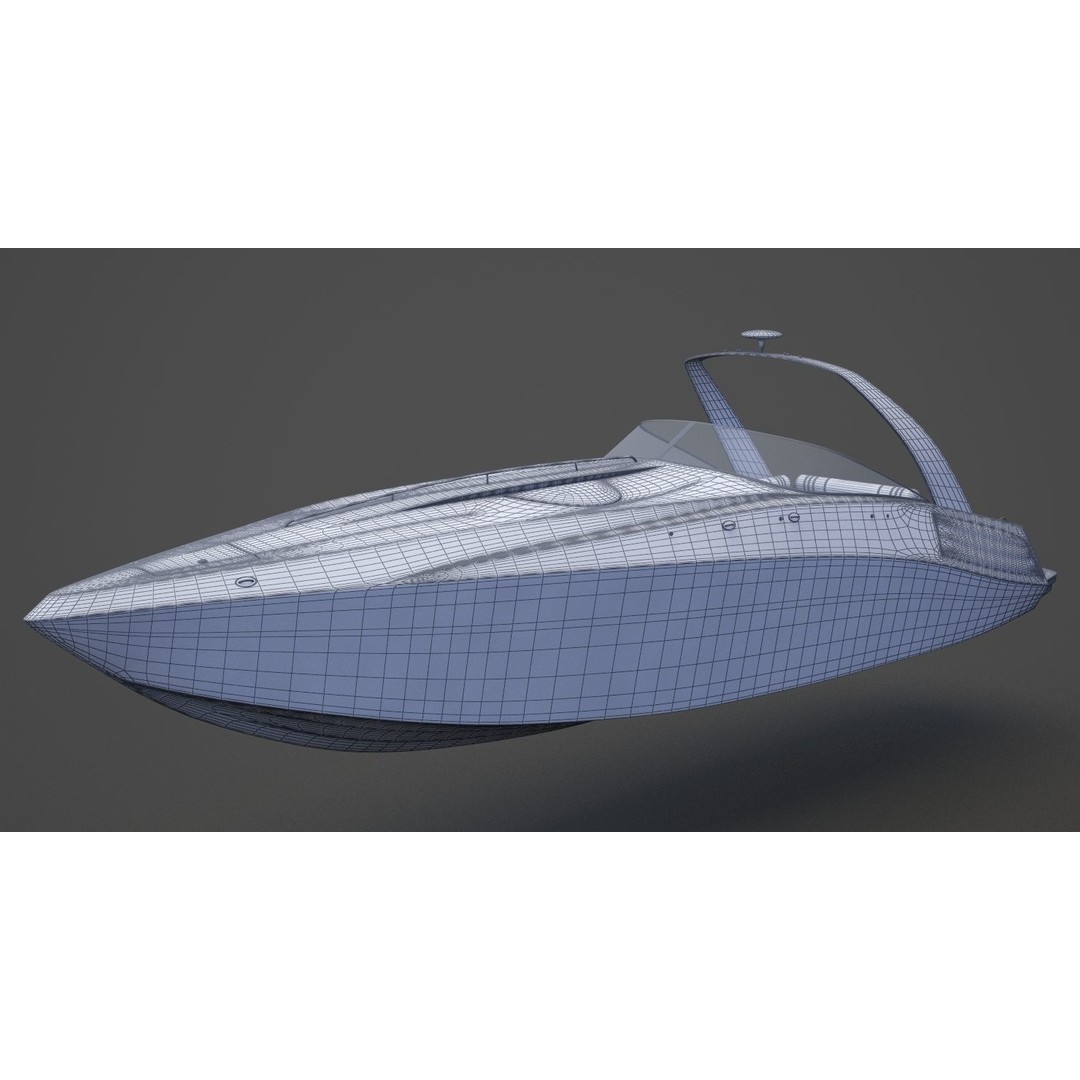 Motor Boat 3D Model – Photorealistic Watercraft for Animation - View 16