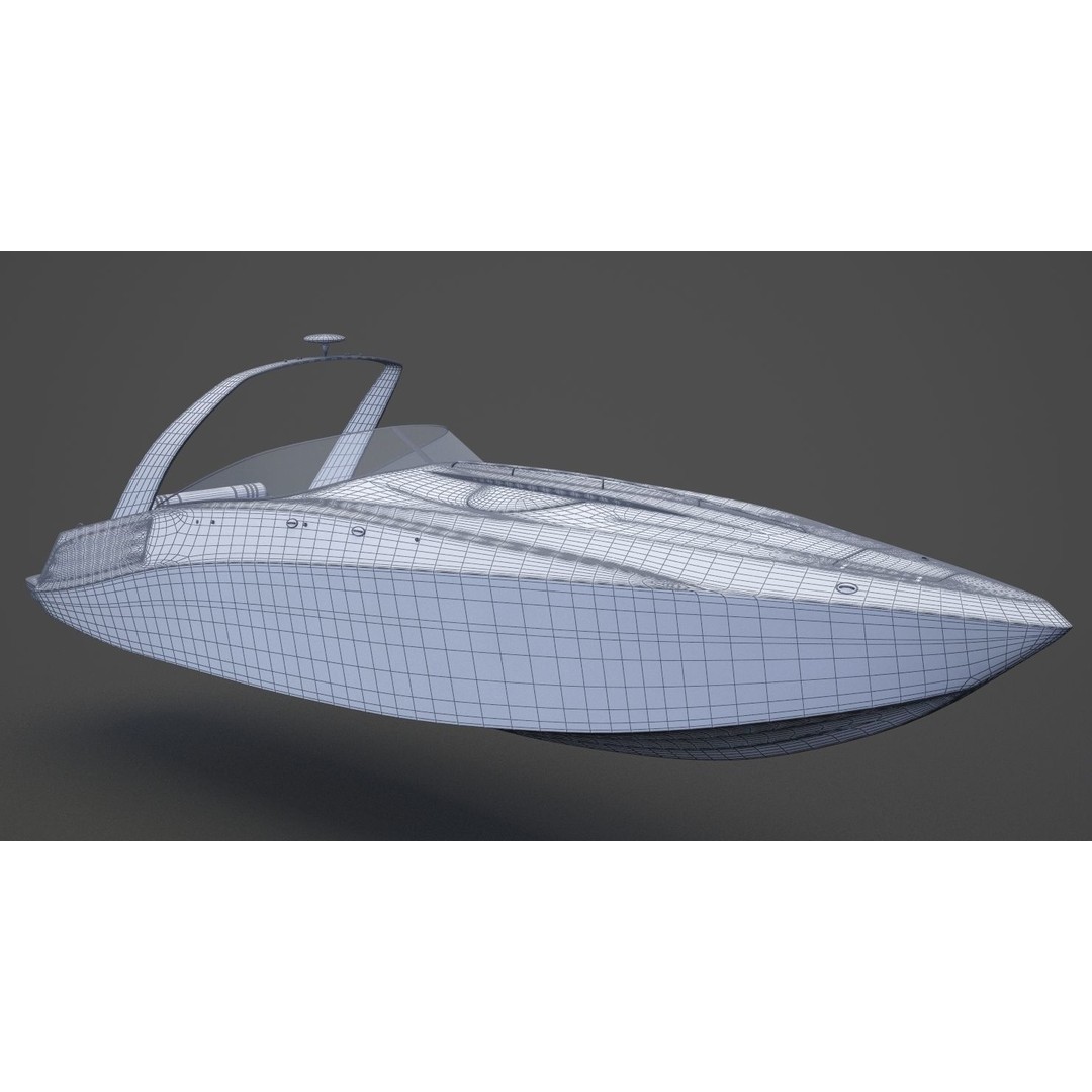 Motor Boat 3D Model – Photorealistic Watercraft for Animation - View 17