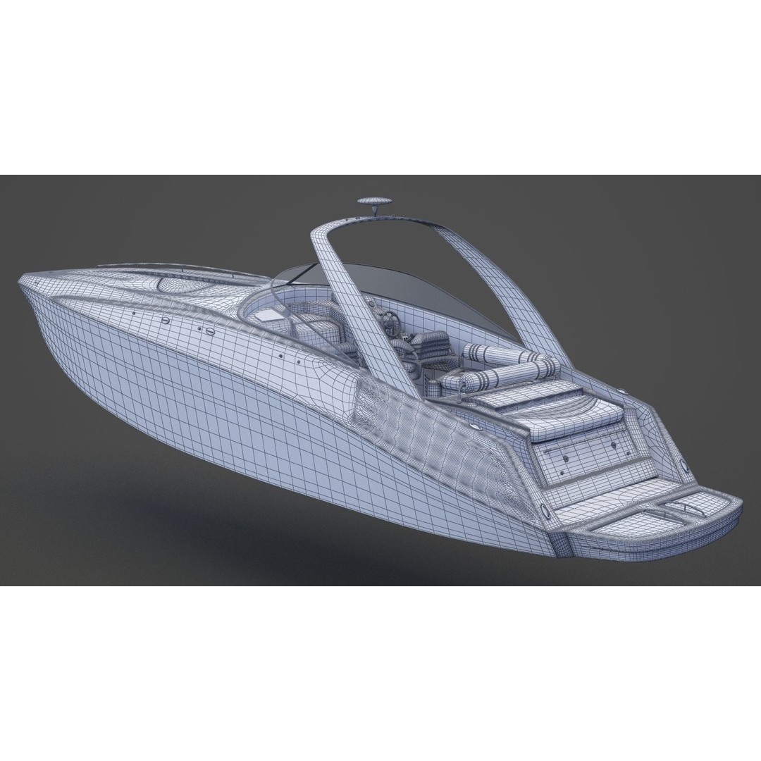 Motor Boat 3D Model – Photorealistic Watercraft for Animation - View 19