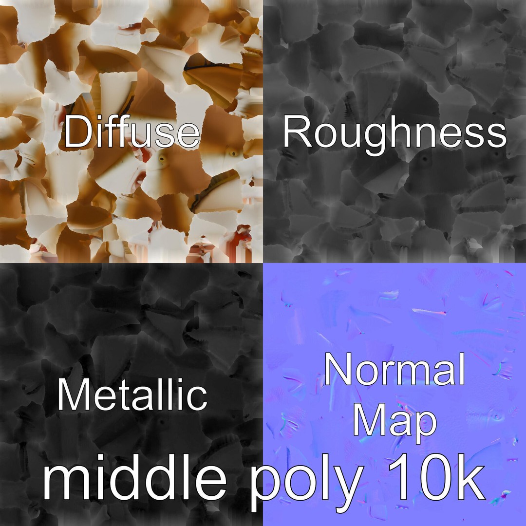 Sawshark 3D Model – Low Poly PBR Asset for Games and Rendering