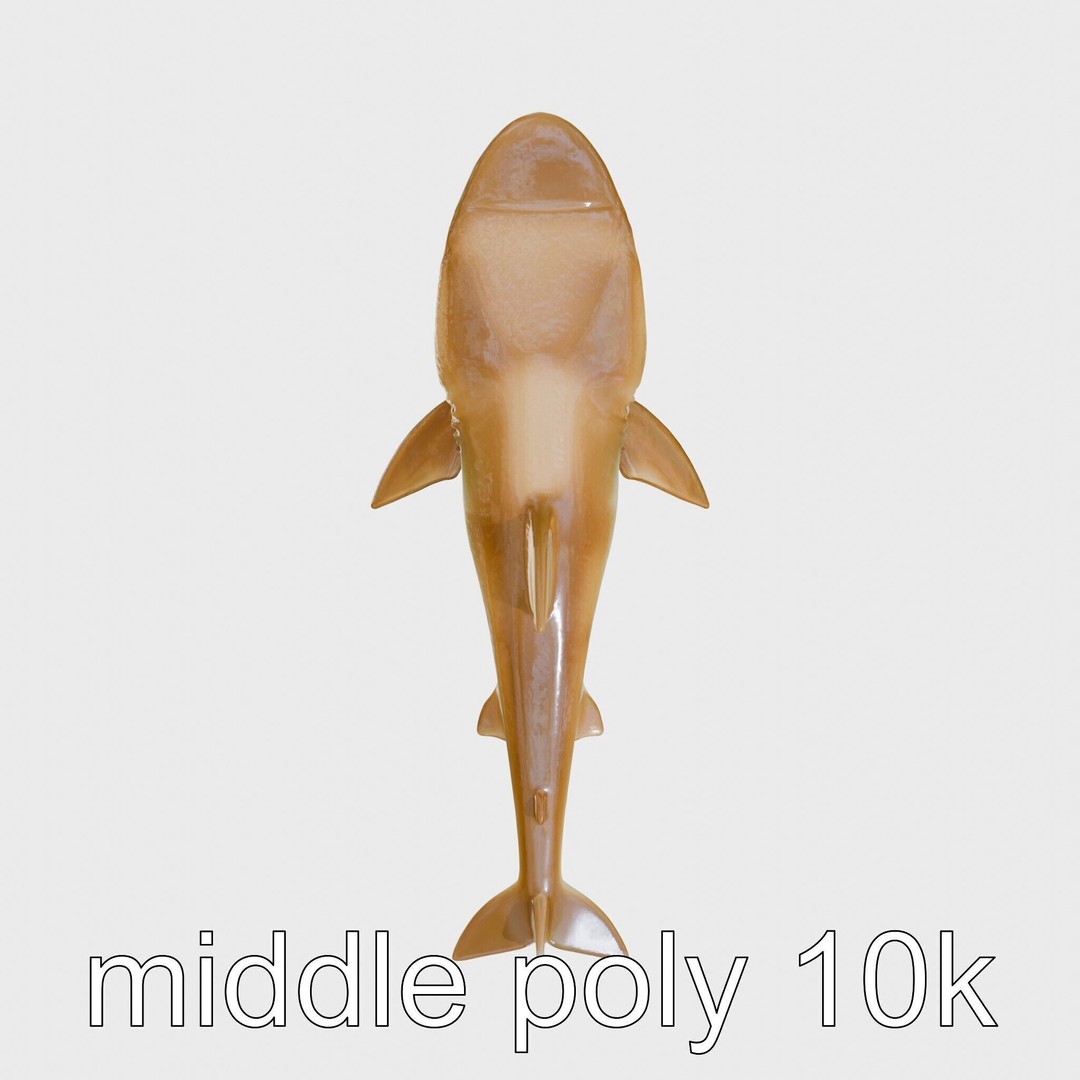 Sawshark 3D Model – Low Poly PBR Asset for Games and Rendering - View 27