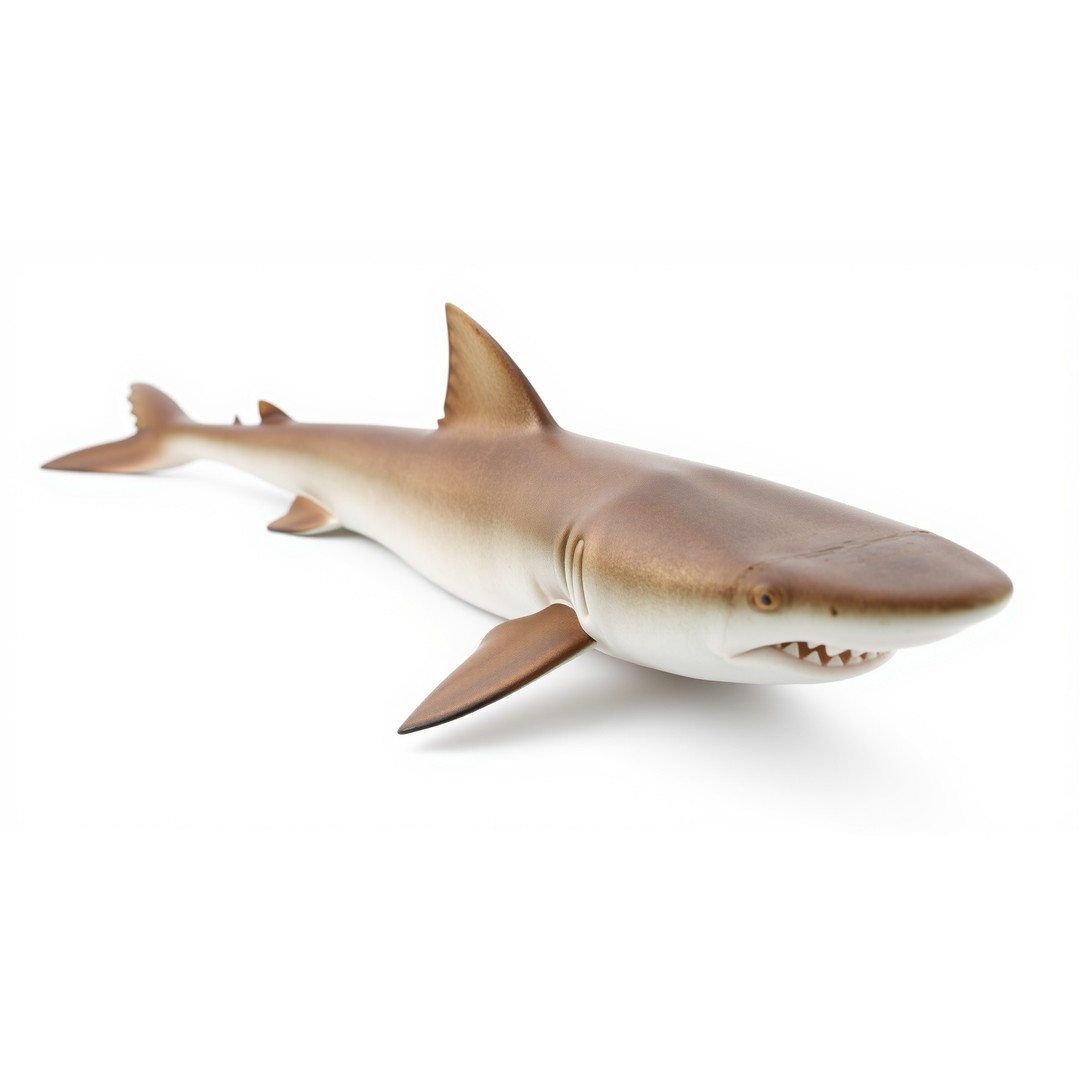 Sawshark 3D Model – Low Poly PBR Asset for Games and Rendering - View 5