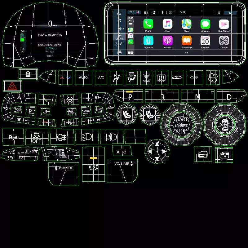 2021 Fiat 500 3+1 - Photorealistic 3D Model