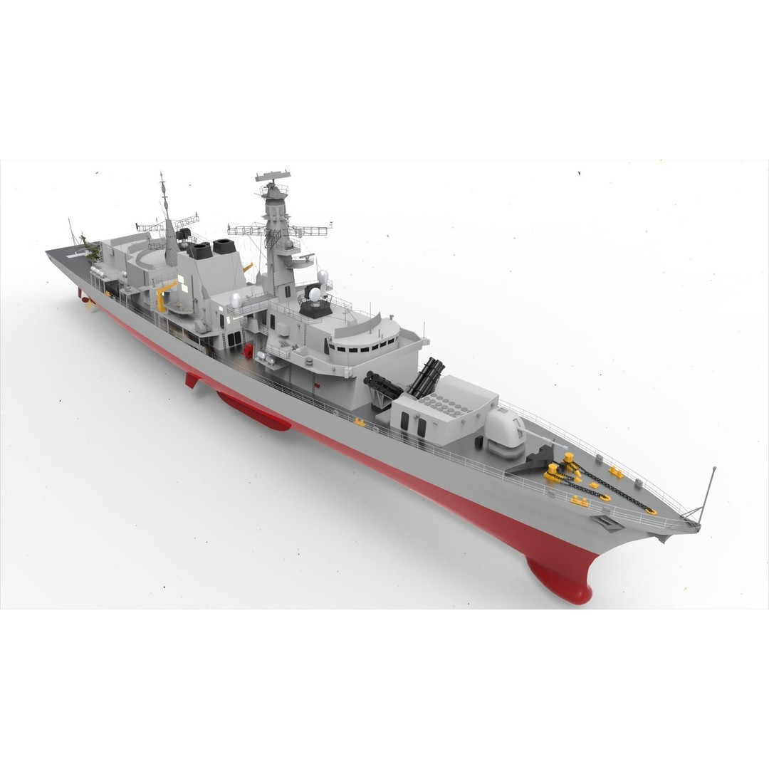Type 23 Frigate 3D Model – Anti-Submarine Warfare Vessel, FBX