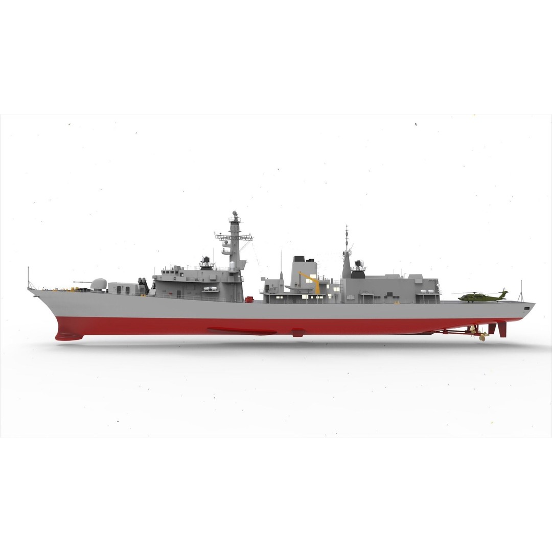 Type 23 Frigate 3D Model – Anti-Submarine Warfare Vessel, FBX - View 4