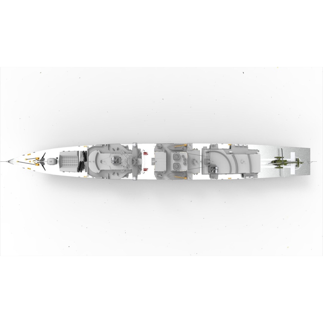 Type 23 Frigate 3D Model – Anti-Submarine Warfare Vessel, FBX - View 8