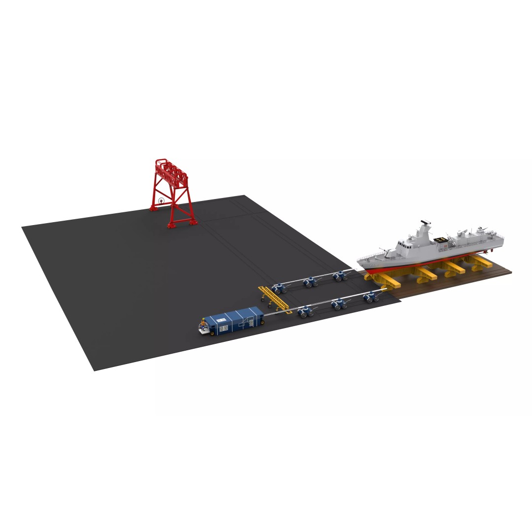 Docking Shiplift 3D Model – Low Poly Industrial Asset, FBX - View 2