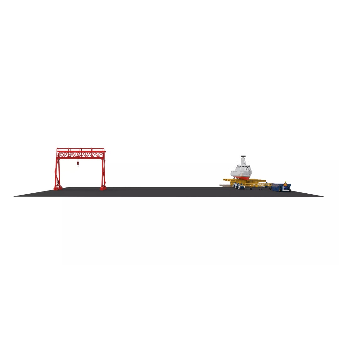 Docking Shiplift 3D Model – Low Poly Industrial Asset, FBX - View 3