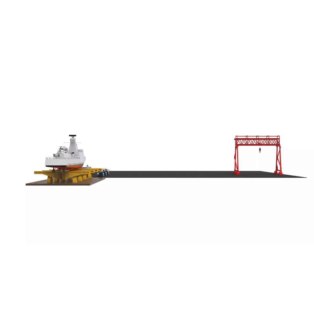 Docking Shiplift 3D Model – Low Poly Industrial Asset, FBX - View 4