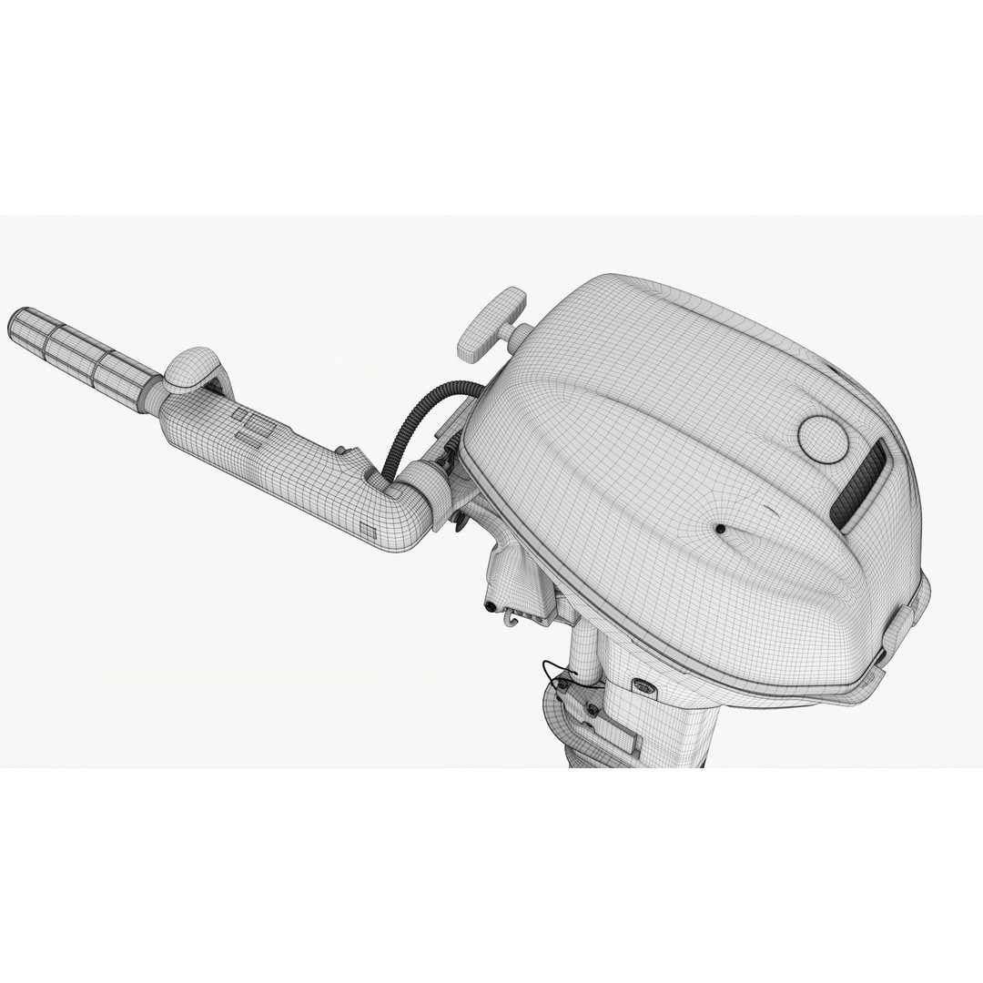 Outboard Motor 3D Model – PBR Game-Ready Asset, FBX/OBJ - View 17