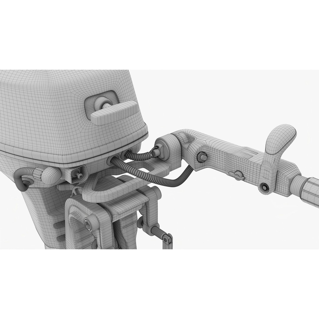 Outboard Motor 3D Model – PBR Game-Ready Asset, FBX/OBJ - View 18