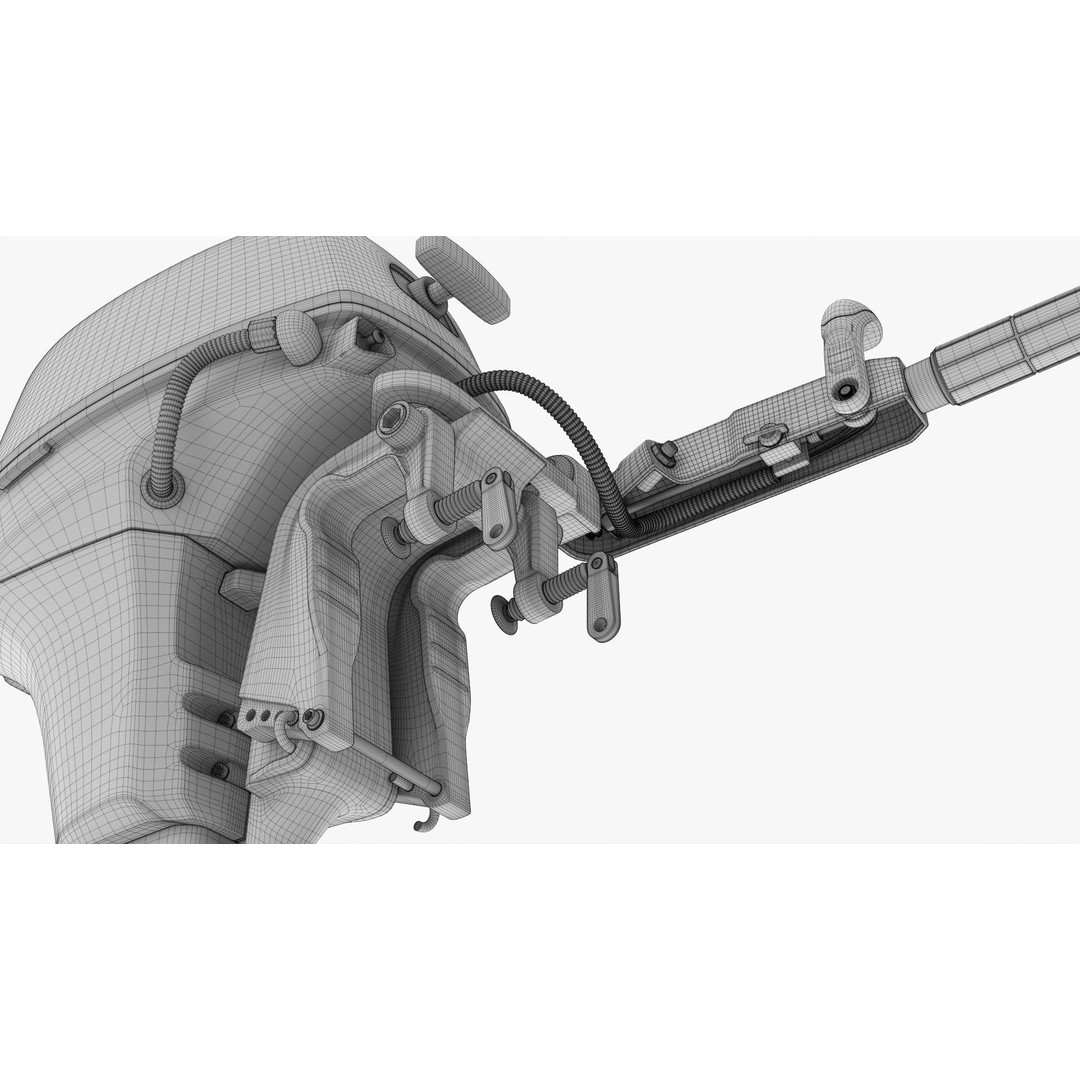 Outboard Motor 3D Model – PBR Game-Ready Asset, FBX/OBJ - View 19