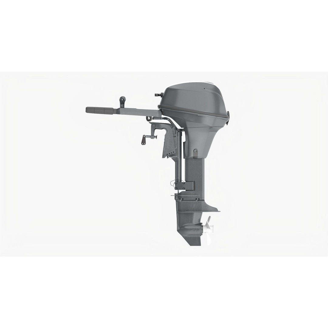 Outboard Motor 3D Model – PBR Game-Ready Asset, FBX/OBJ - View 6