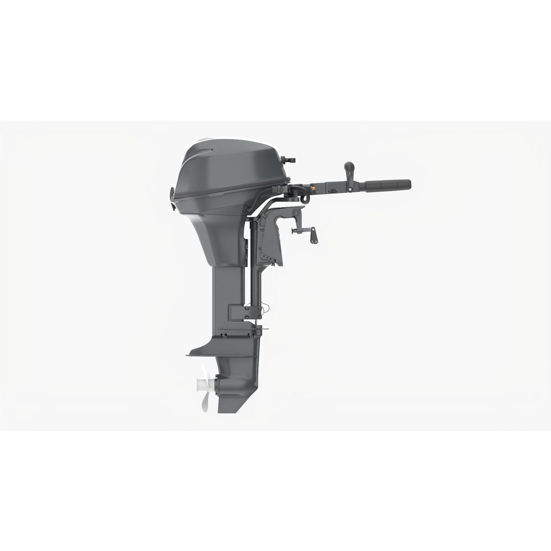 Outboard Motor 3D Model – PBR Game-Ready Asset, FBX/OBJ - View 7
