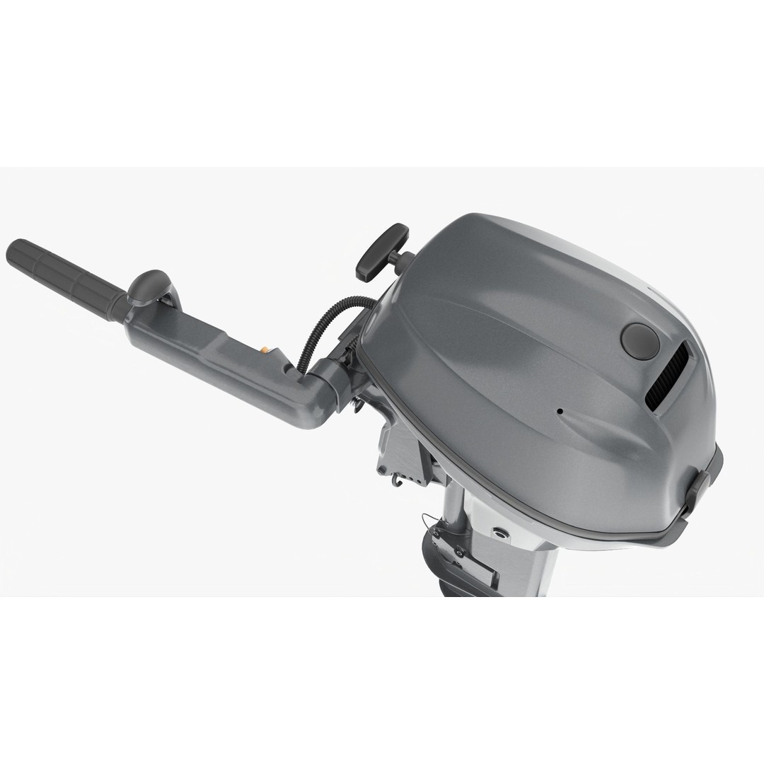 Outboard Motor 3D Model – PBR Game-Ready Asset, FBX/OBJ - View 9