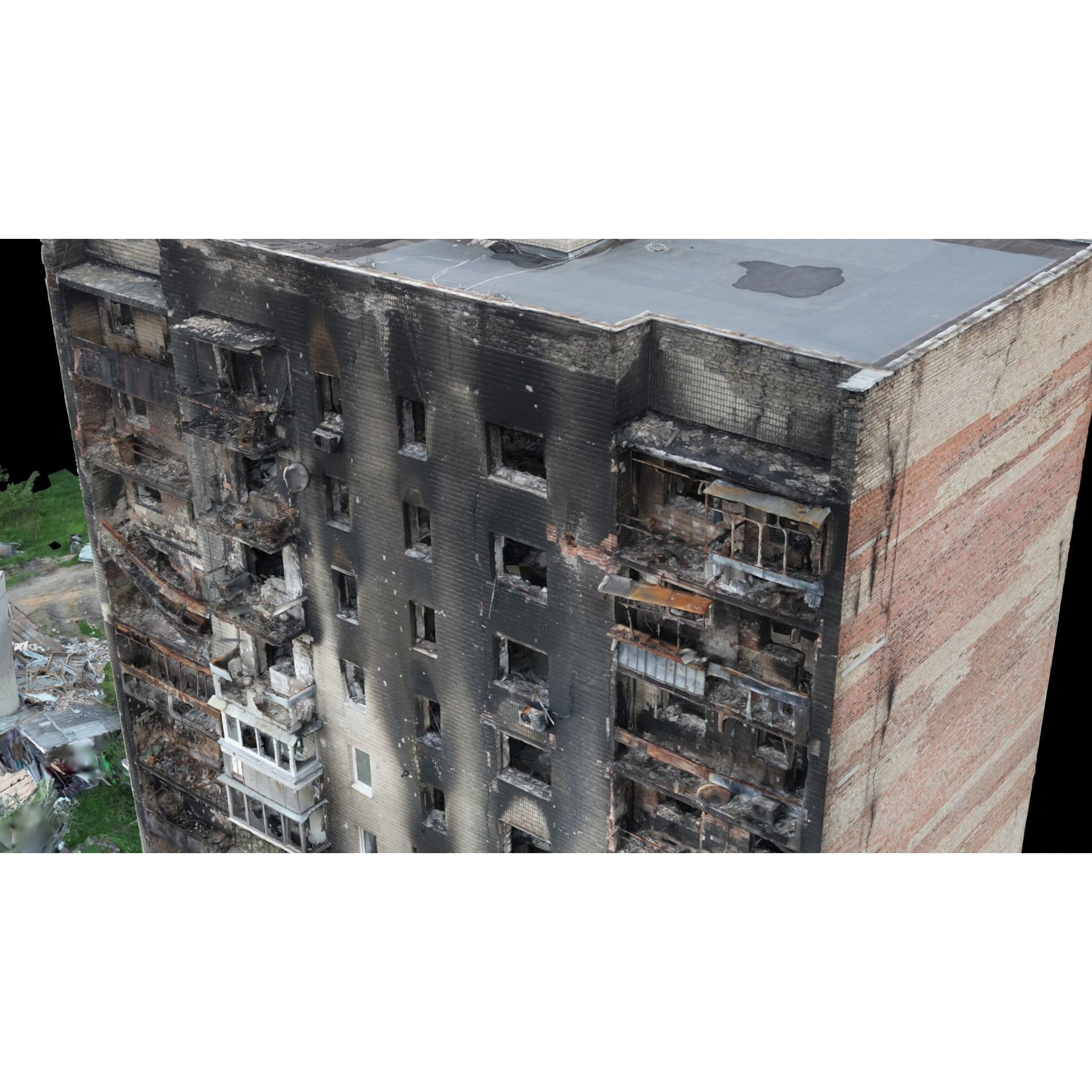 Ukraine Buildings Set - High-Quality Scanned 3D Model - View 14