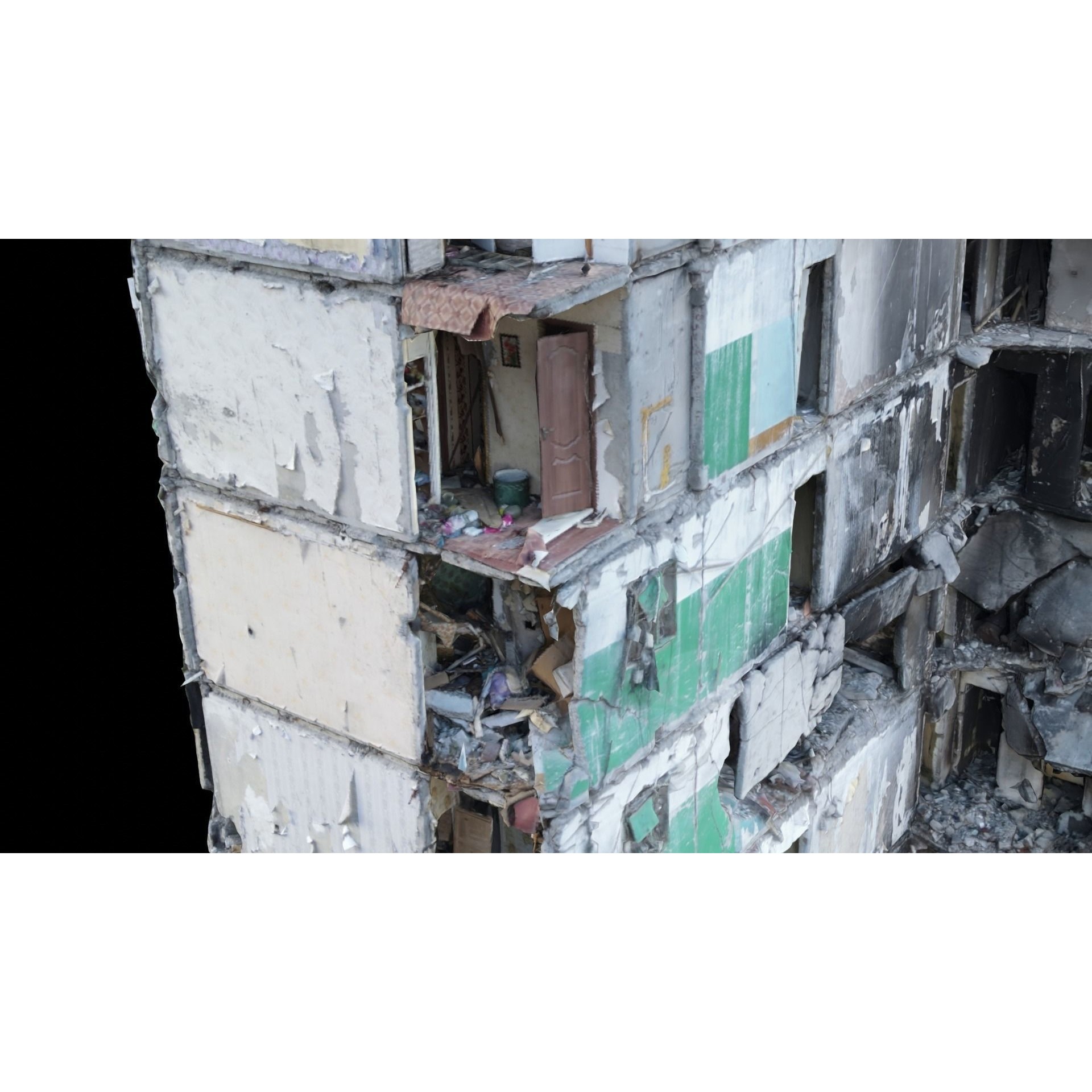 Ukraine Buildings Set - High-Quality Scanned 3D Model - View 22