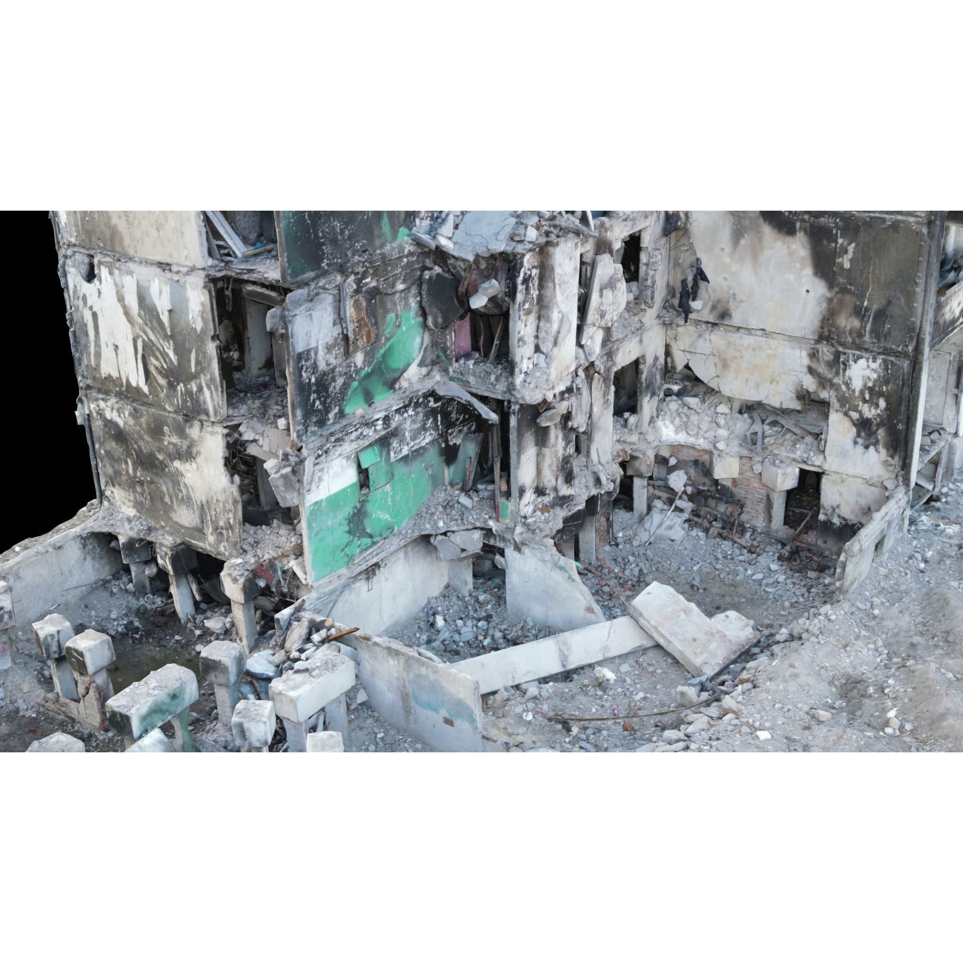 Ukraine Buildings Set - High-Quality Scanned 3D Model - View 6