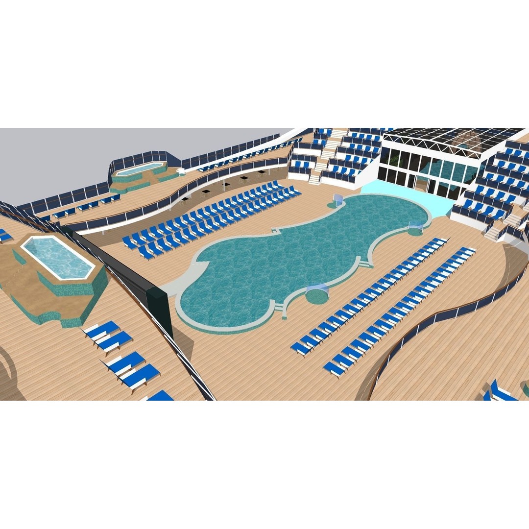 MSC World America 3D Model – High Poly Watercraft with Rigging, FBX - View 25