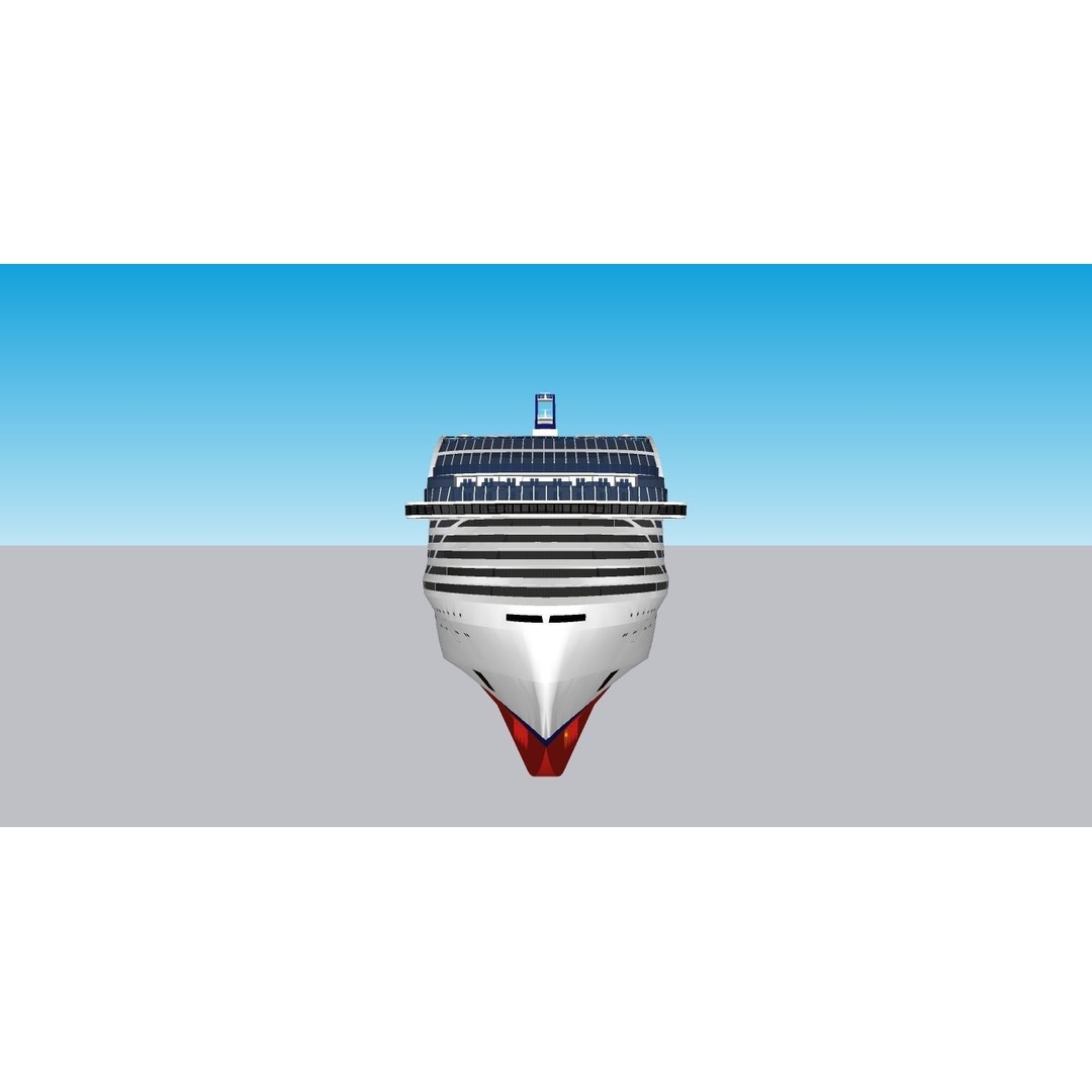 MSC World America 3D Model – High Poly Watercraft with Rigging, FBX - View 26