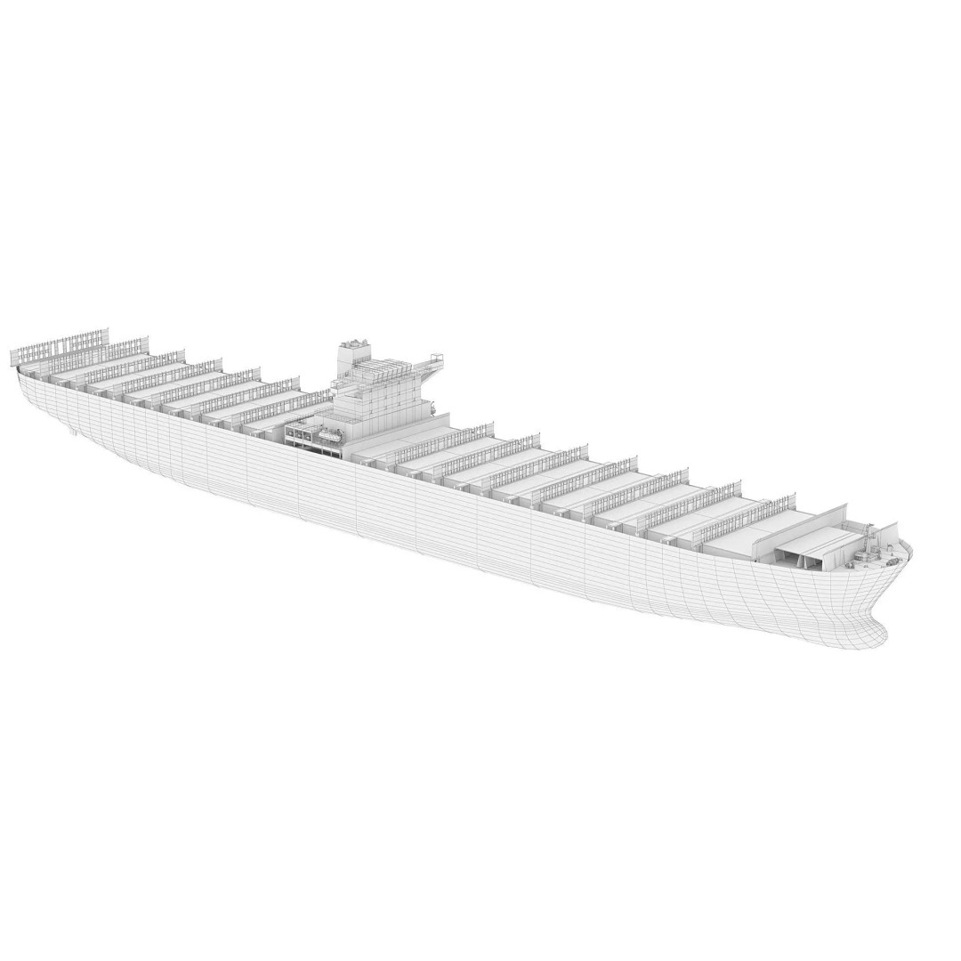 Cargo Ship 3D Model – Low Poly Industrial Vessel, FBX, PBR