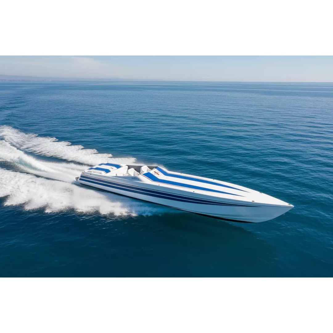 Cigarette Racing Speedboat 3D Model – High-Performance, PBR, FBX - View 2
