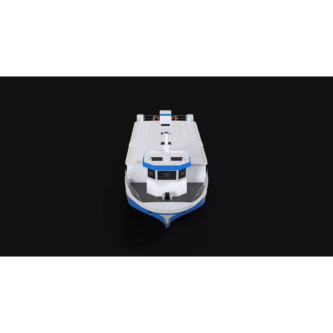 Water Taxi 3D Model – Realistic Vessel with PBR Textures, FBX - View 12