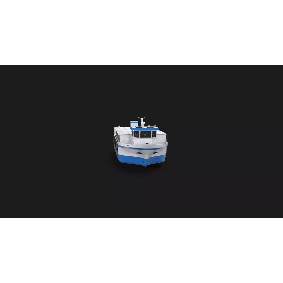Water Taxi 3D Model – Realistic Vessel with PBR Textures, FBX - View 29