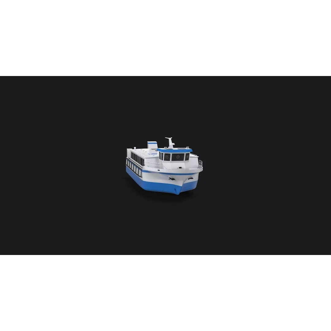Water Taxi 3D Model – Realistic Vessel with PBR Textures, FBX - View 30