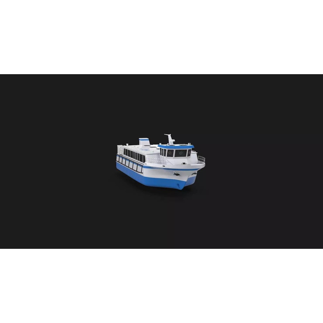 Water Taxi 3D Model – Realistic Vessel with PBR Textures, FBX - View 31