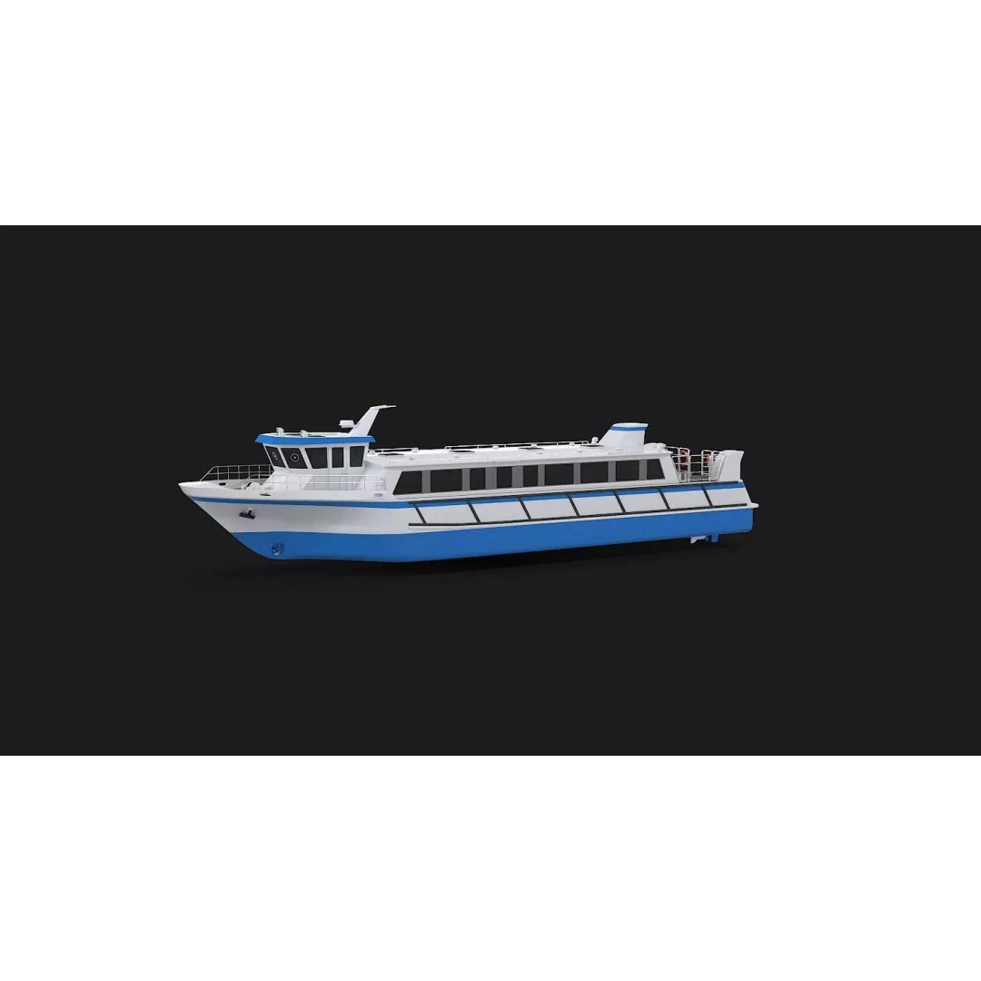 Water Taxi 3D Model – Realistic Vessel with PBR Textures, FBX - View 88