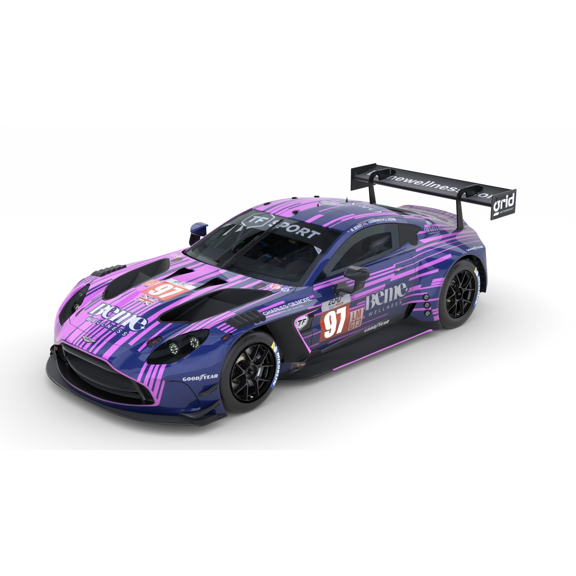 Aston Martin Vantage GT3 Evo 2024 - Game-Ready 3D Model - View 3