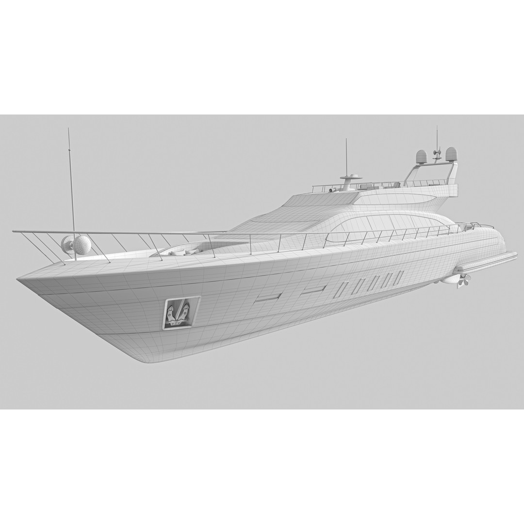 Yacht 3D Model – Low Poly Game Asset, PBR Textures, FBX/OBJ - View 19