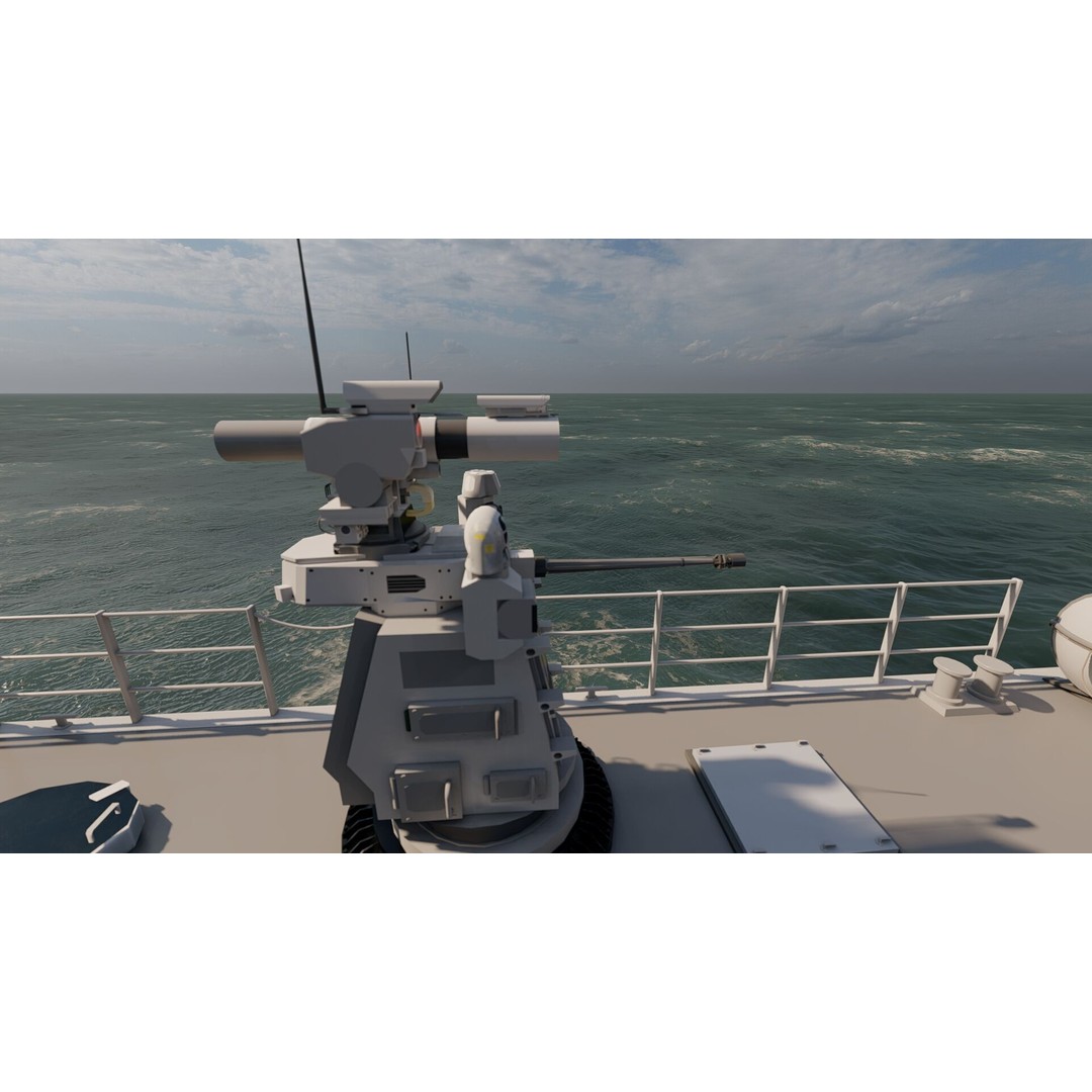 Coast Guard Ship Patrol 3D Model – Detailed Military Vessel, FBX, OBJ - View 17