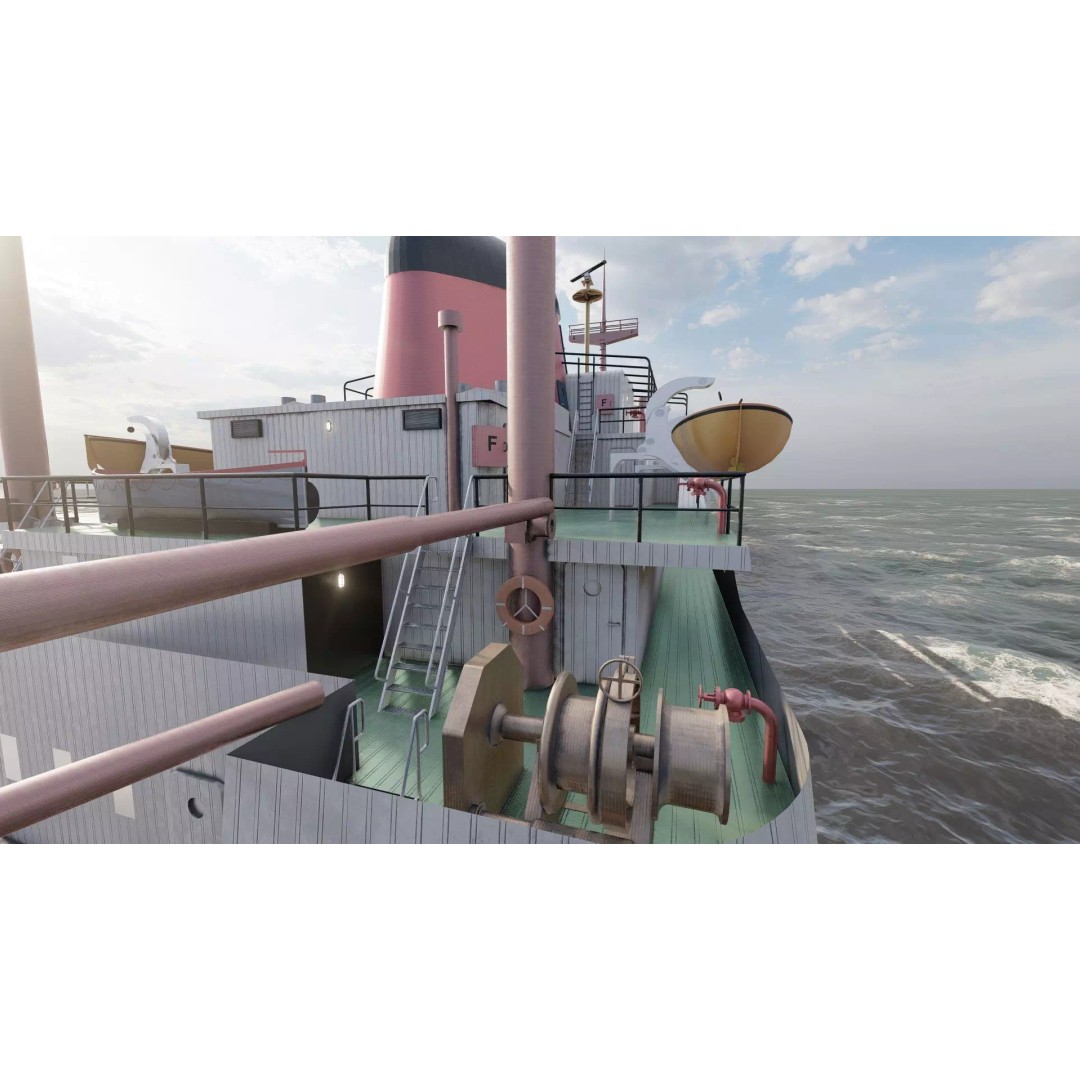 Small German Cargo Ship 3D Model – Detailed Industrial Vessel, Lumion Ready - View 37
