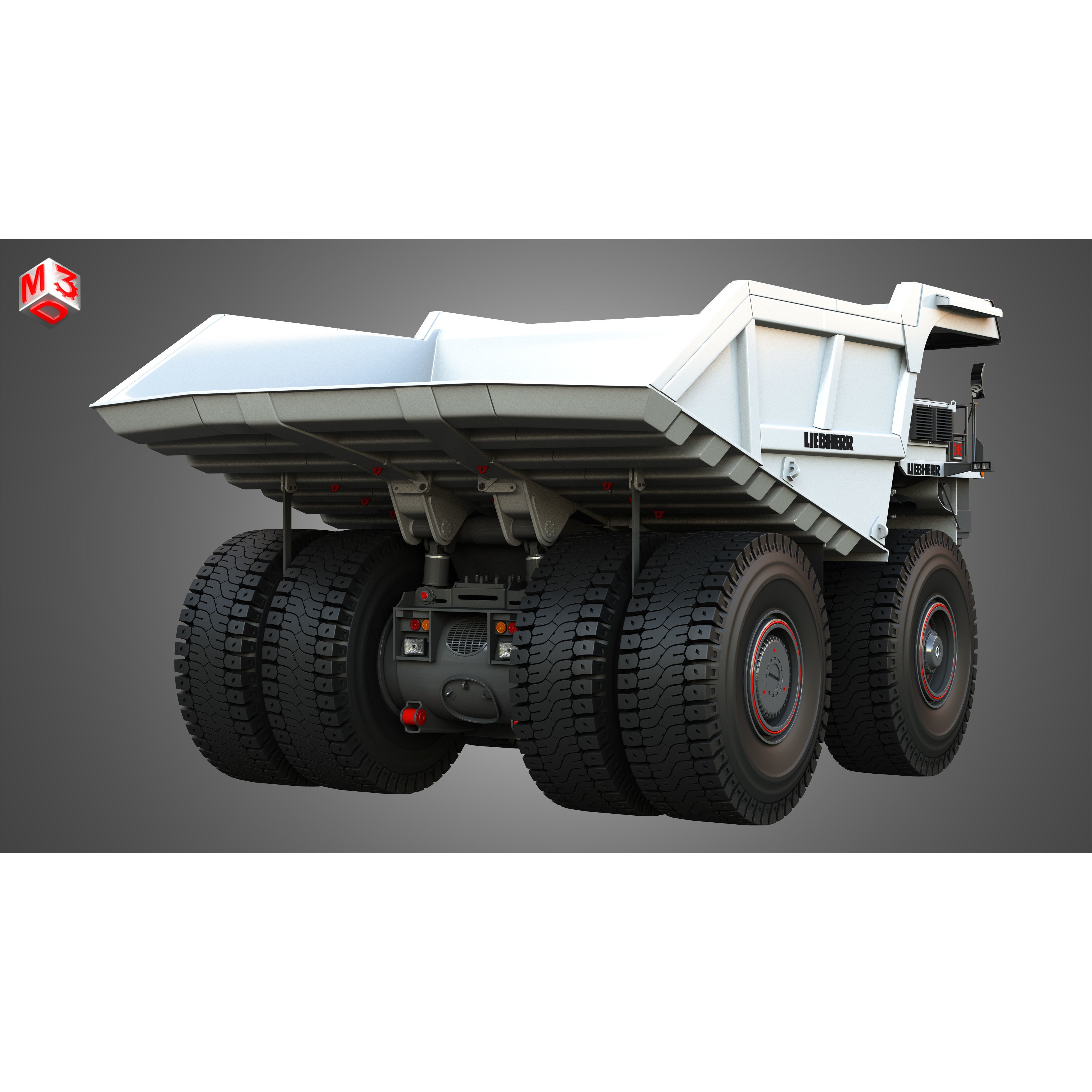 Liebherr T274 - High-Detail Mining Dump Truck 3D Model - View 13