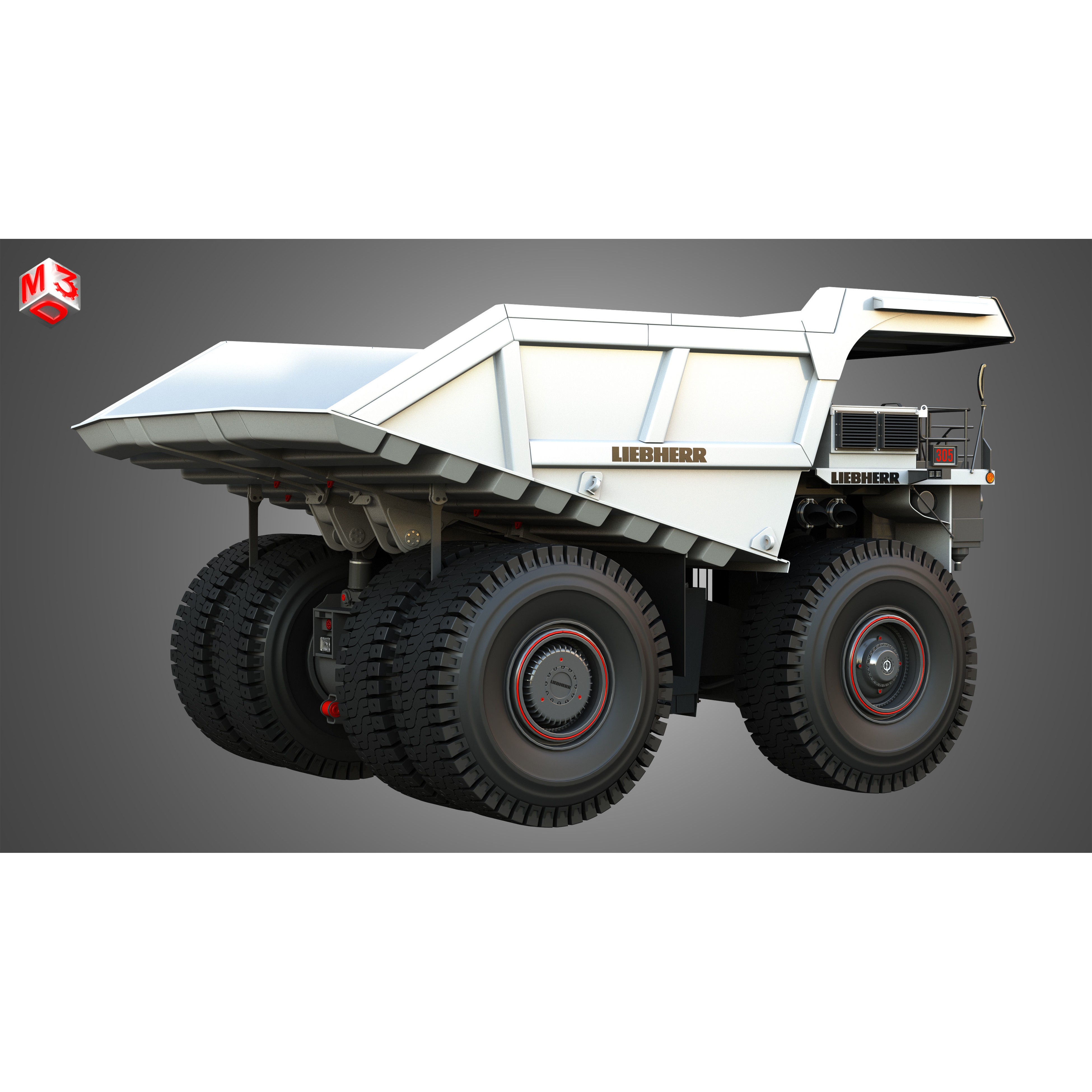 Liebherr T274 - High-Detail Mining Dump Truck 3D Model - View 17