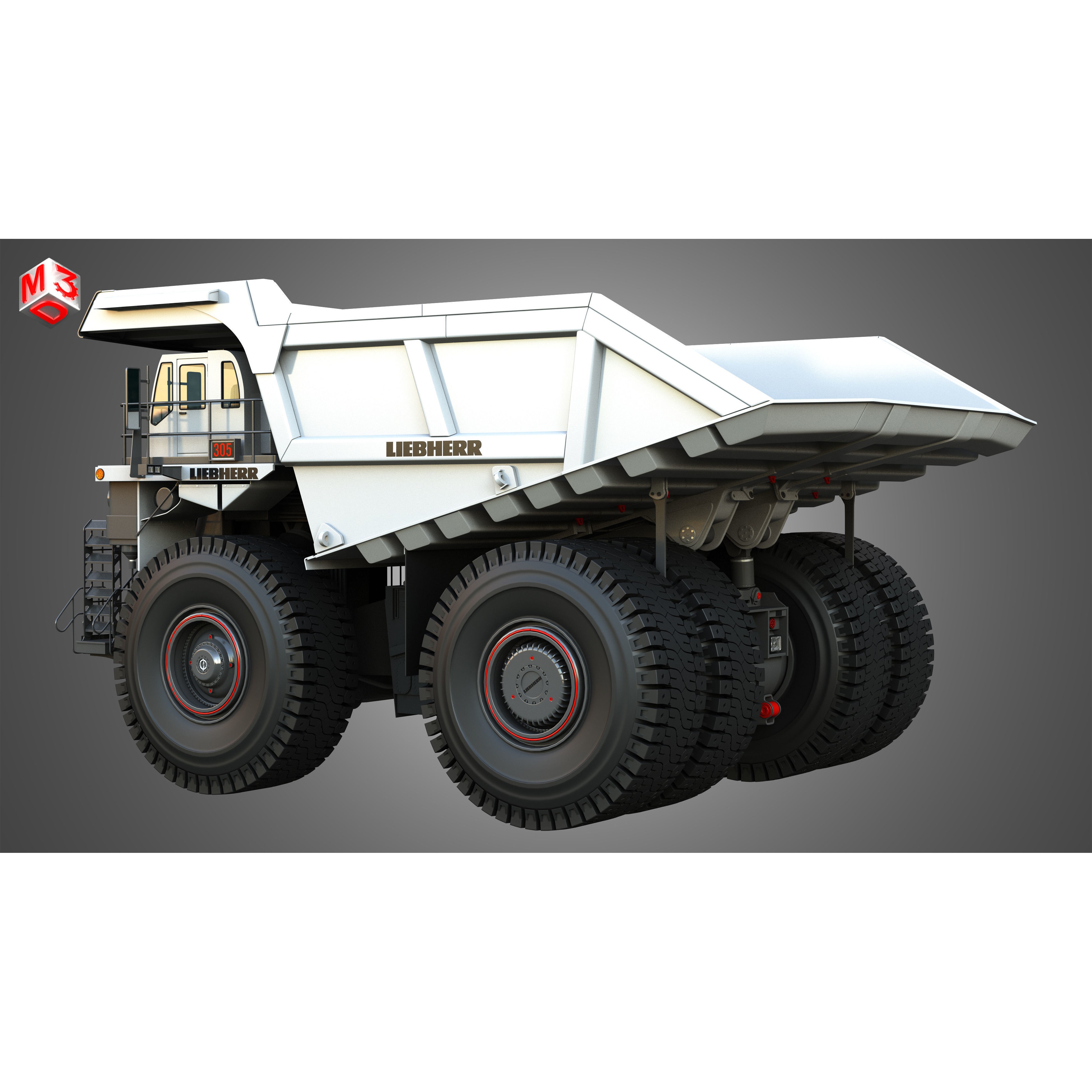 Liebherr T274 - High-Detail Mining Dump Truck 3D Model - View 19