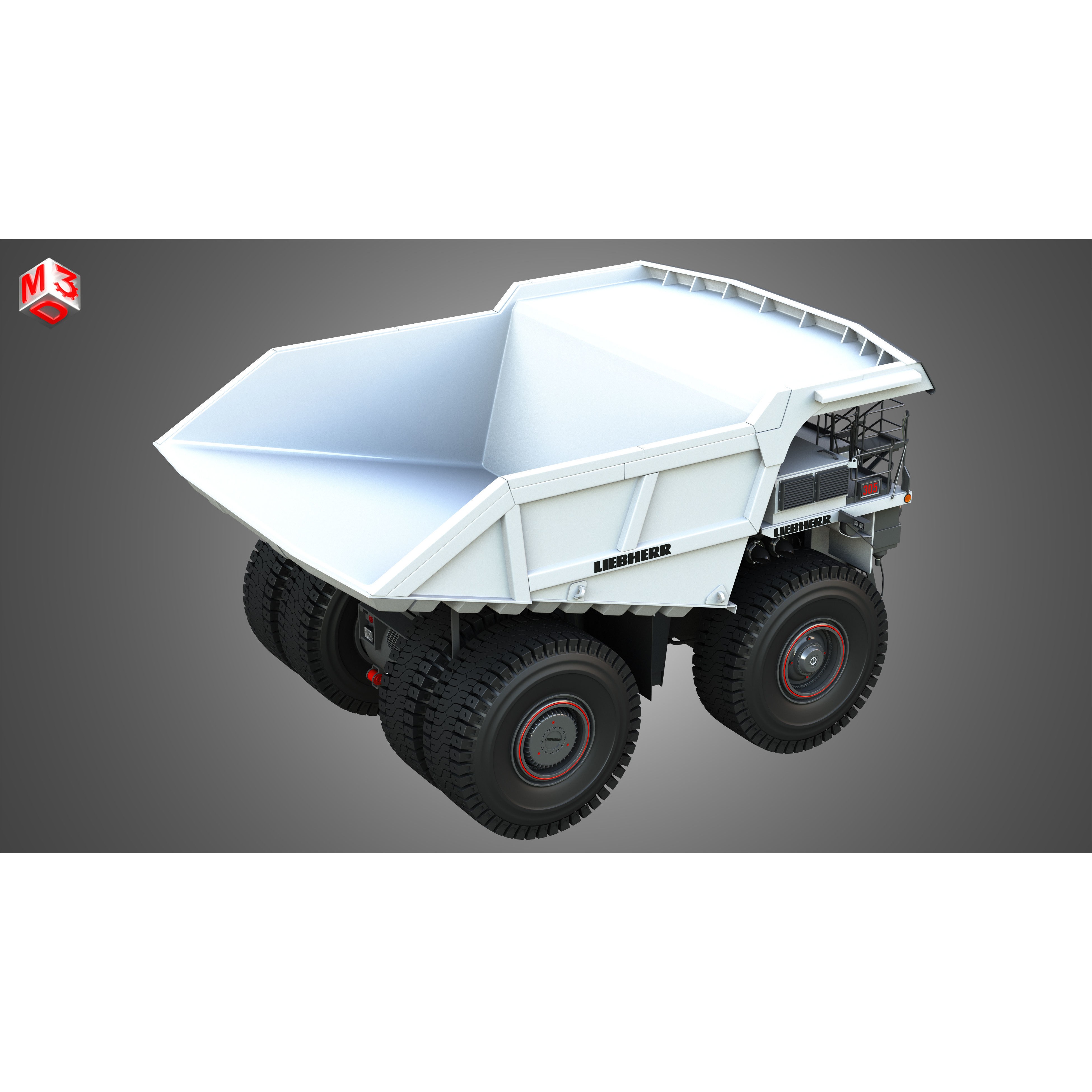 Liebherr T274 - High-Detail Mining Dump Truck 3D Model - View 21