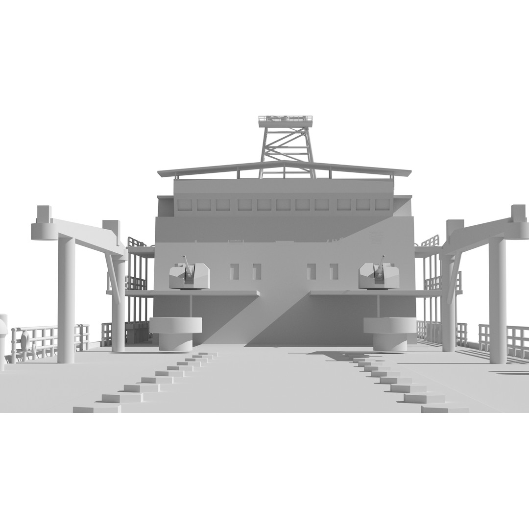 China Coast Guard Tug 25 3D Model – Military Watercraft, FBX, OBJ - View 32