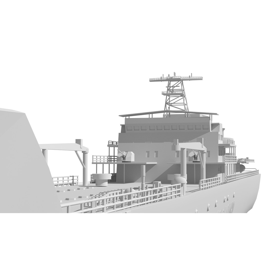 China Coast Guard Tug 25 3D Model – Military Watercraft, FBX, OBJ - View 39